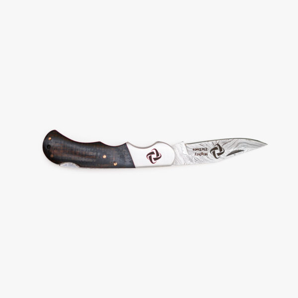 Mighty Tictoes Personalized Handmade Damascus Pocket Knife - Image 5