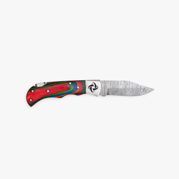 Mighty Tictoes Personalized Handmade Damascus Pocket Knife - Image 8